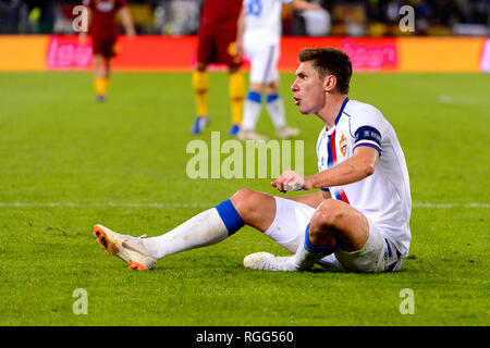 ROME - OCT 23, 2018: Kirill Nababkin 14.  AS Roma - CSKA Moscow. UEFA Champions league. Matchday 4. Stadio Olimpico Stock Photo