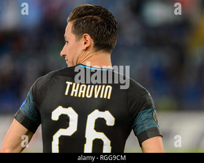 Fanion OM Thauvin - Olympique De Marseille Saison 2018-19, 16x11cm (Neuf Sous Blister)