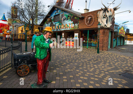Prater amusements park, Leopoldstadt, Vienna, Austria. Stock Photo