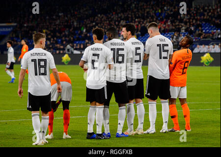 GELSENKIRCHEN - NOV 19, 2018: Georginio Wijnaldum 8. Germany - Netherlands. UEFA Nations League. Schalke 04 stadium. Stock Photo