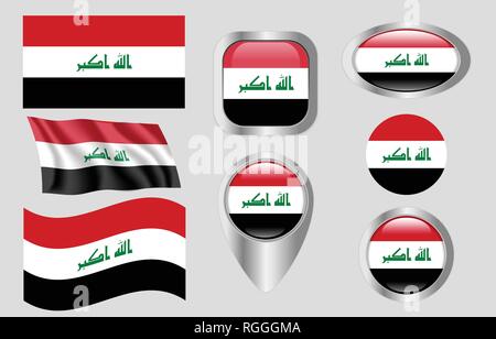 Flag of Iran Stock Vector