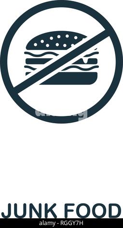 Junk Food icon. Premium style design from fitness collection. Pixel perfect junk food icon for web design, apps, software, printing usage. Stock Vector