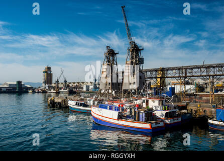 South Africa, Cape Town, fishing boats in the Victoria & Alfred Waterfront Stock Photo