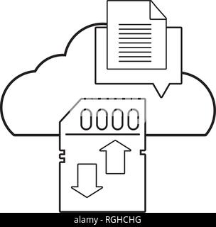 technology computing cartoon Stock Vector