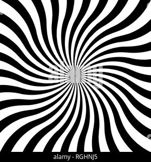 Vector illustration. Hypnotic swirl spiral background Stock Vector