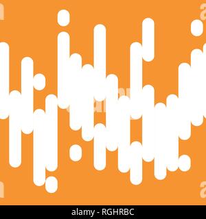 Abstract seamless orange color lines pattern background. Vector Stock Vector