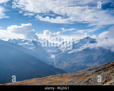 Italy, Trentino, Monte Cevedale, Punta San Matteo, Forno glacier Stock Photo