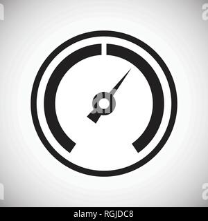 Analog gauge meter on white background for graphic and web design, Modern simple vector sign. Internet concept. Trendy symbol for website design web button or mobile app. Stock Vector