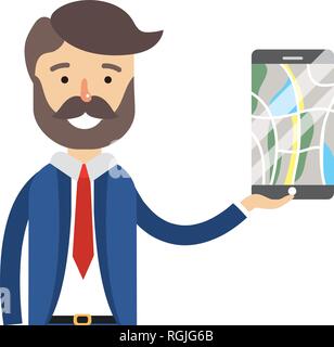 real state agent cartoon Stock Vector