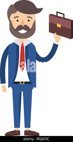 real state agent cartoon Stock Vector