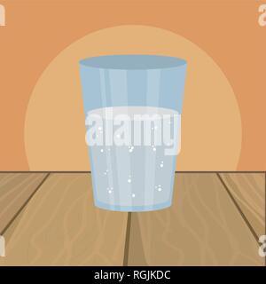 Glass Of Water Cartoon An Illustration Of A Glass Of Water Cartoon Stock Vector Image Art Alamy