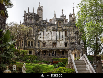 Quinta da Regaleira palace in Sintra, Portugal Stock Photo