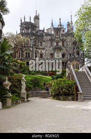 Quinta da Regaleira palace in Sintra, Portugal Stock Photo