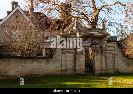 Esher, England - January 21, 2019. Located just outside of London, Esher is a twenty minute trainride from Metropolitan London. With its proximity to  Stock Photo