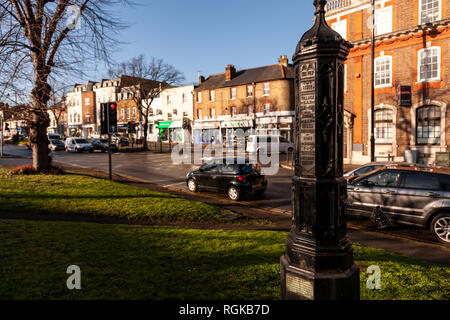 Esher, England - January 21, 2019. Located just outside of London, Esher is a twenty minute trainride from Metropolitan London. With its proximity to  Stock Photo