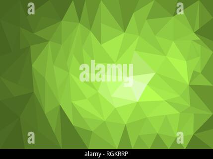 Light green vector modern geometrical abstract background. Geometric background in Origami style with gradient. Vector illustration, EPS10. Stock Vector