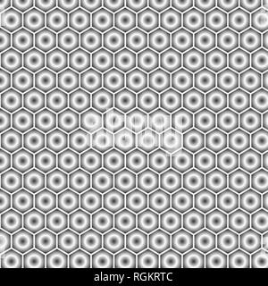 Gray vector modern geometrical abstract seamless background. Texture, new background. Geometric background in the form of hexagons with gradient. Vect Stock Vector