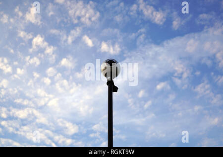 360 cam outdoor, keep centre on the sky, 360 degree camera Stock Photo