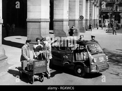 fiat 600 multipla, taxi, 1956 Stock Photo