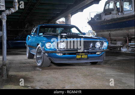 1969 Ford Mustang Mach 1 Classic American muscle car Stock Photo