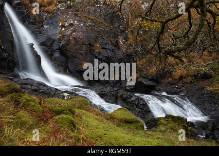 Eas Fors Waterfall, Isle of Mull, Scotland Stock Photo