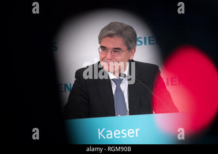 Munich, Germany. 30th January, 2019. Joe Kaeser, CEO of Siemens AG, will attend a press conference in the Olympiahalle before the start of the Annual Shareholders' Meeting. Photo: Sven Hoppe/dpa Credit: dpa picture alliance/Alamy Live News Stock Photo