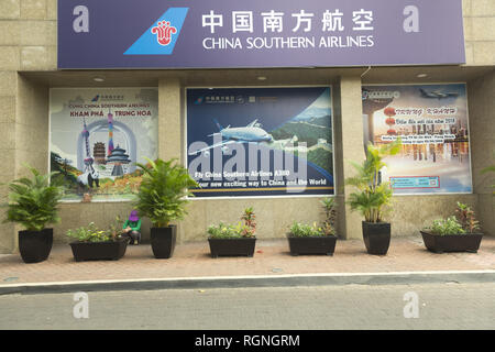 South China Airlines office in Ho Chi Minh, Vietnam Stock Photo