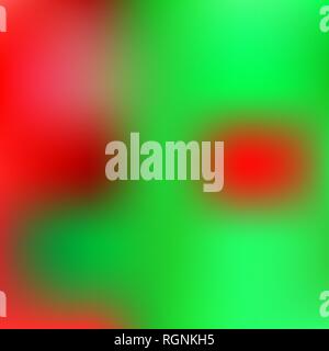 Creative Background. Defocused Green and Red Color Blurred Backdrop. Stock Vector