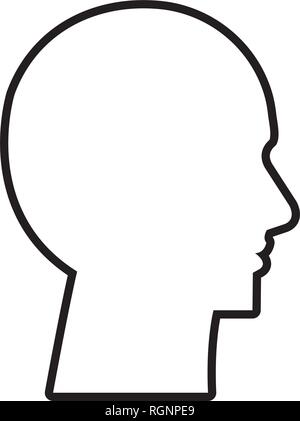 cyber humanoide profile icon Stock Vector