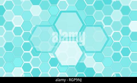 Geometrical modern artistic shapes hexagons concept Stock Vector