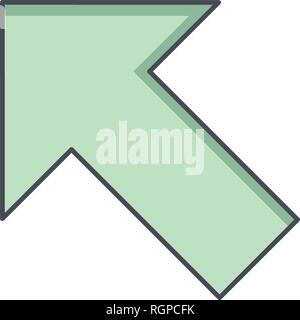 Left Up Vector Icon Sign Icon Vector Illustration For Personal And Commercial Use... Clean Look Trendy Icon... Stock Vector
