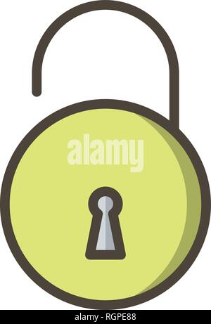 Unlock Vector Icon Sign Icon Vector Illustration For Personal And Commercial Use... Clean Look Trendy Icon... Stock Vector