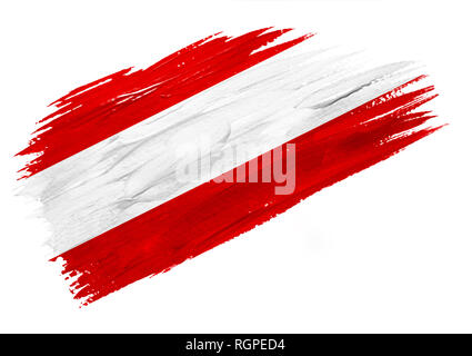 Flagge österreich lackiert mit bürste -Fotos und -Bildmaterial in