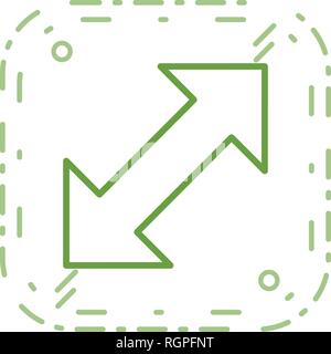 Double Arrow Vector Icon Stock Vector