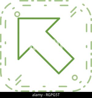 Left Up Vector Icon Sign Icon Vector Illustration For Personal And Commercial Use... Clean Look Trendy Icon... Stock Vector