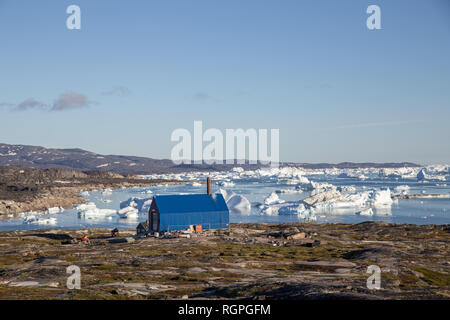 Waste incinerator in Rodebay, Greenland Stock Photo