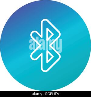 Bluetooth Vector Icon Stock Vector