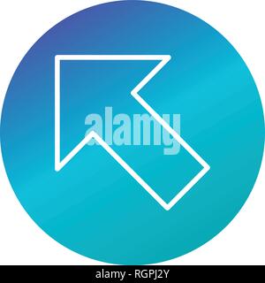 Left Up Vector Icon Sign Icon Vector Illustration For Personal And Commercial Use... Clean Look Trendy Icon... Stock Vector