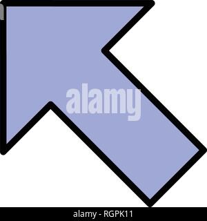 Left Up Vector Icon Sign Icon Vector Illustration For Personal And Commercial Use... Clean Look Trendy Icon... Stock Vector