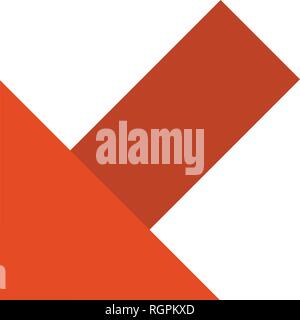 Left Down Vector Icon Sign Icon Vector Illustration For Personal And Commercial Use... Clean Look Trendy Icon... Stock Vector