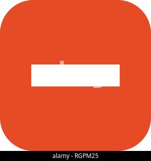 Minus Vector Icon Sign Icon Vector Illustration For Personal And Commercial Use... Clean Look Trendy Icon... Stock Vector