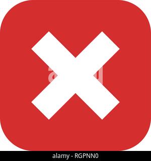 Cancel Vector Icon Sign Icon Vector Illustration For Personal And Commercial Use... Clean Look Trendy Icon... Stock Vector