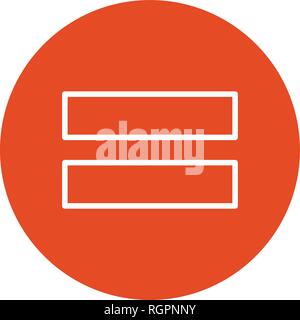 Equal To Vector Icon Sign Icon Vector Illustration For Personal And Commercial Use... Clean Look Trendy Icon... Stock Vector