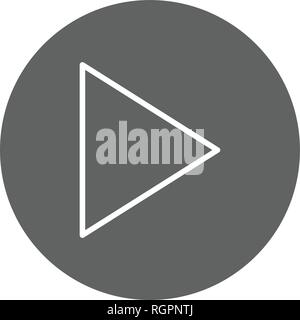Play Vector Icon  Sign Icon Vector Illustration For Personal And Commercial Use... Clean Look Trendy Icon... Stock Vector
