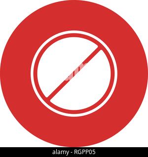 Forbidden Vector Icon Sign Icon Vector Illustration For Personal And Commercial Use... Clean Look Trendy Icon... Stock Vector