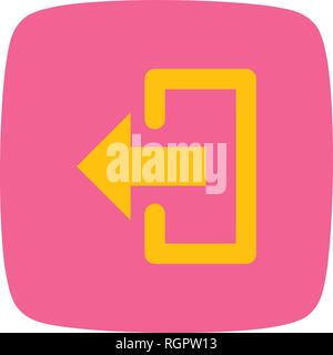 Logout Vector Icon  Sign Icon Vector Illustration For Personal And Commercial Use... Clean Look Trendy Icon... Stock Vector