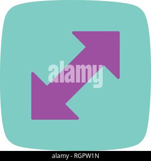Double Arrow Vector Icon Stock Vector