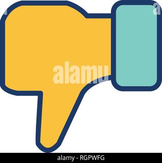 Dislike Vector Icon Sign Icon Vector Illustration For Personal And Commercial Use... Clean Look Trendy Icon... Stock Vector