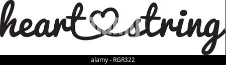 heart string, vector Stock Vector