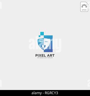 theater mask actor logo template vector icon element - vector Stock Vector